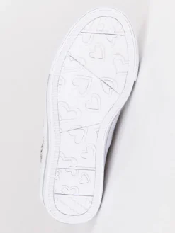 Lulu' Sneakers slip on con pizzo Bianco
