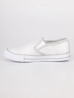 Lulu' Sneakers slip on con pizzo Bianco