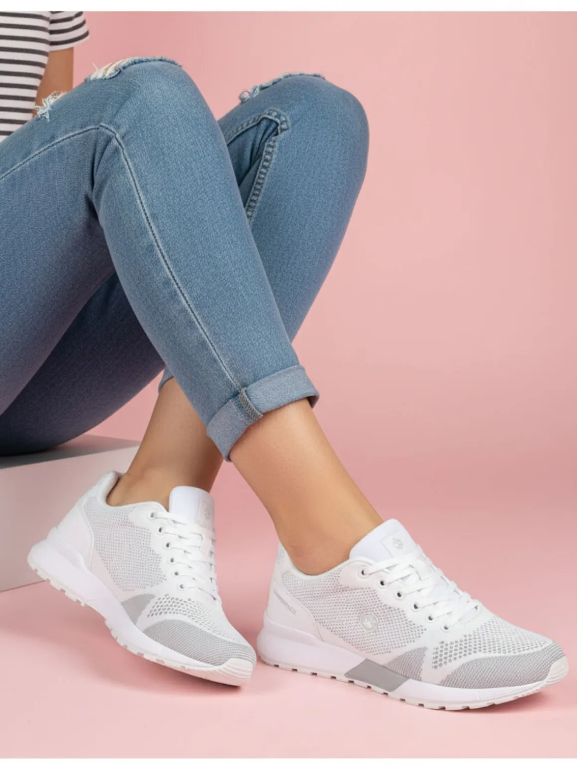 Lumberjack VENDOR Sneakers sportive da donna - bianco