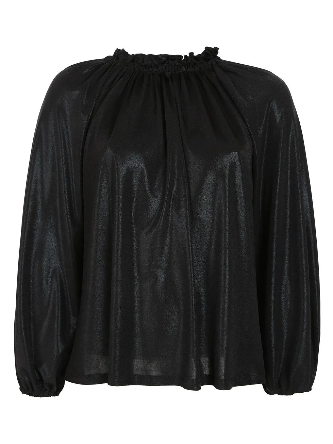 Lumina Blusa donna in lamè con maniche a palloncino