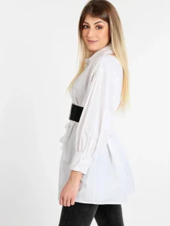 Lumina Maxi camicia donna con maniche a palloncino
