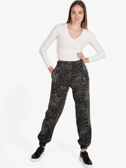 Lumina Pantaloni animalier da donna modello jogger