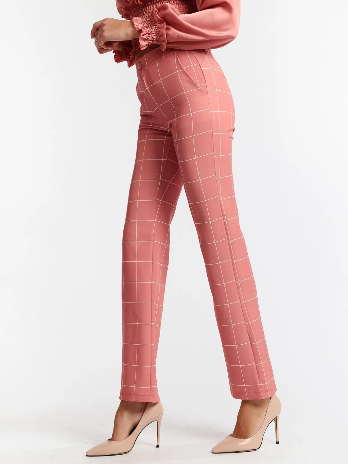 Lumina Pantaloni classici a quadri