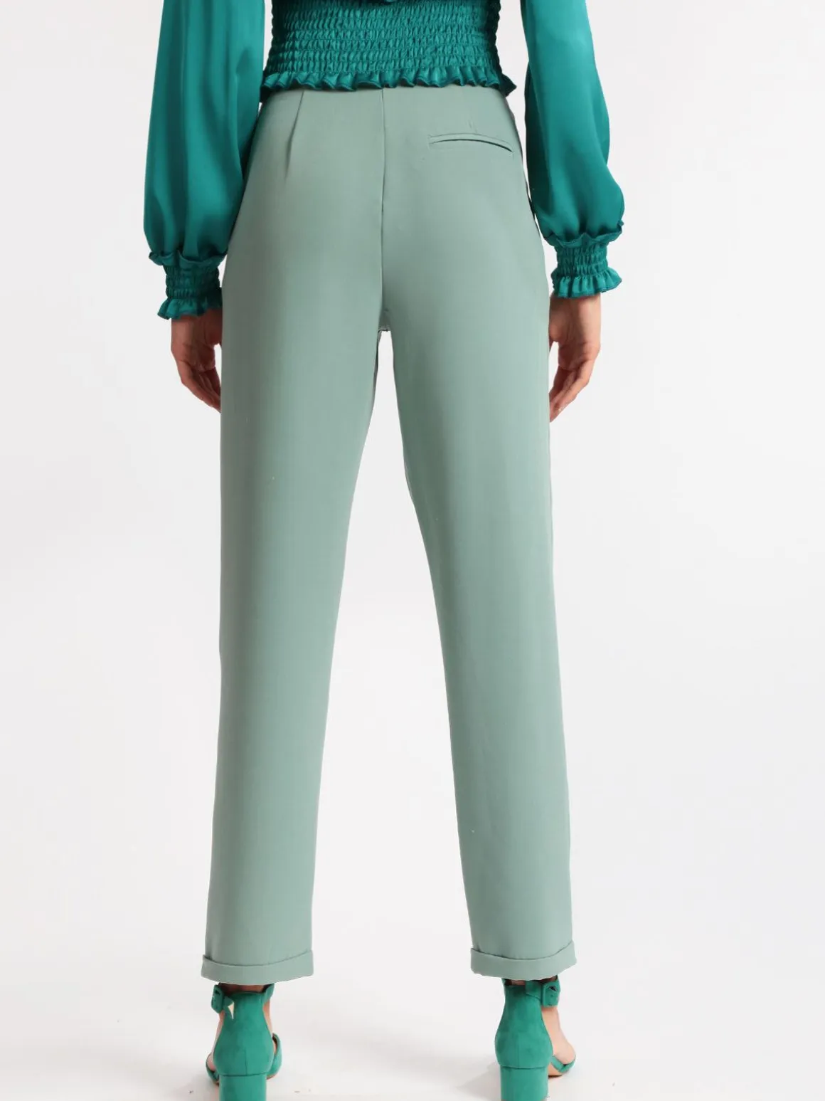 Lumina Pantaloni eleganti a palloncino con vita alta