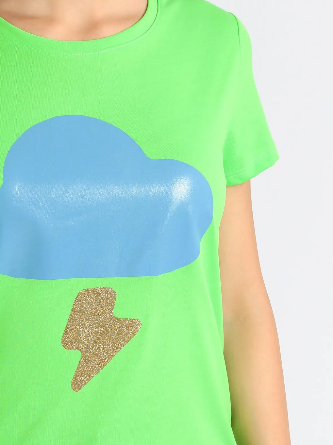 Lumina T-shirt donna con stampa e glitter