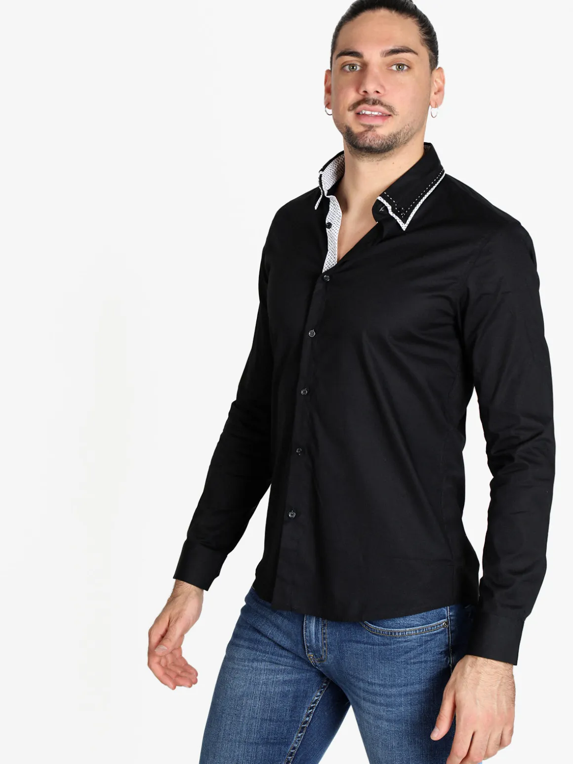Lurvy Camicia classica da uomo in cotone