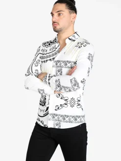 Lurvy Camicia uomo con stampe