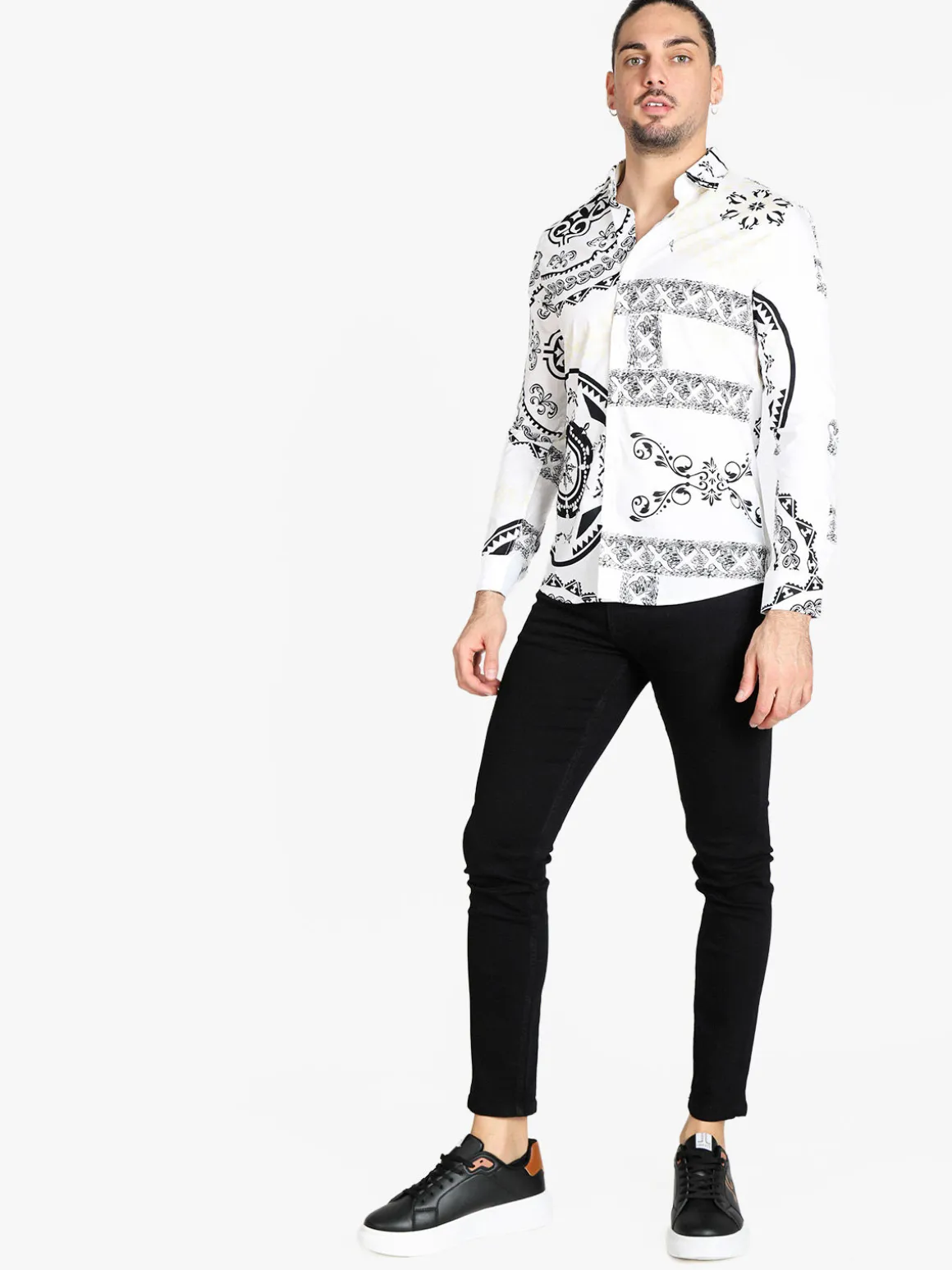 Lurvy Camicia uomo con stampe