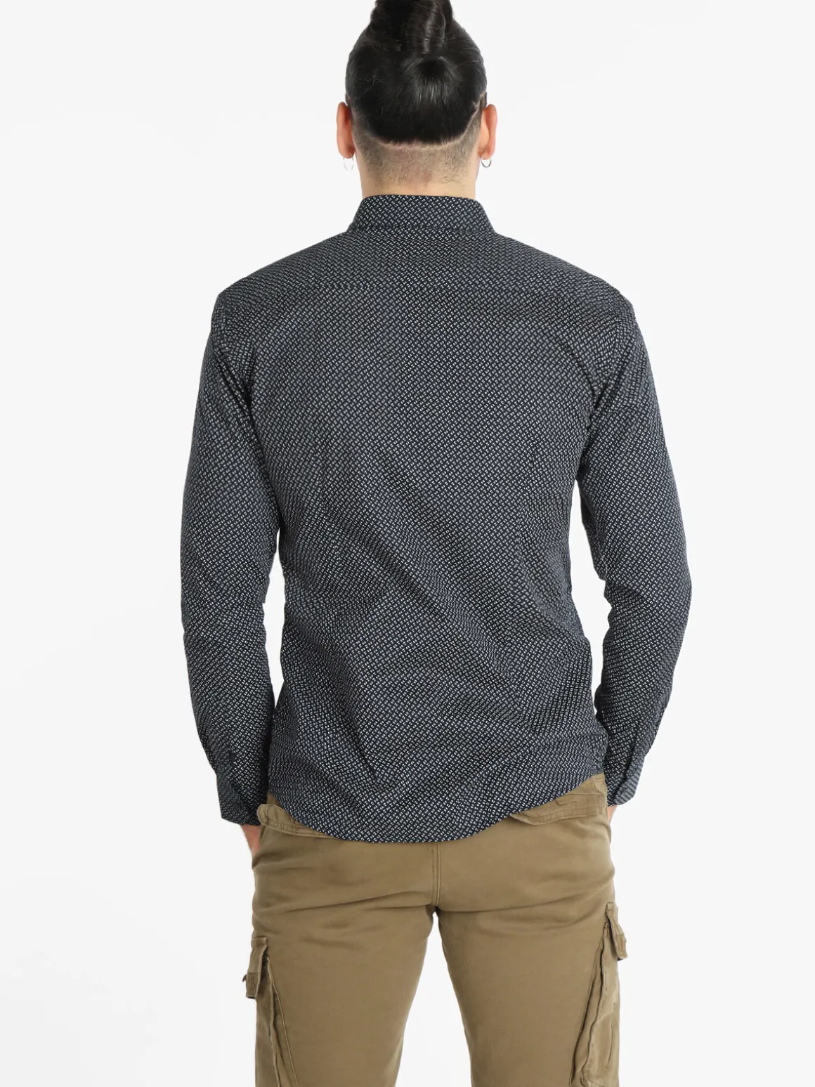 Lurvy Camicia uomo in cotone con stampe