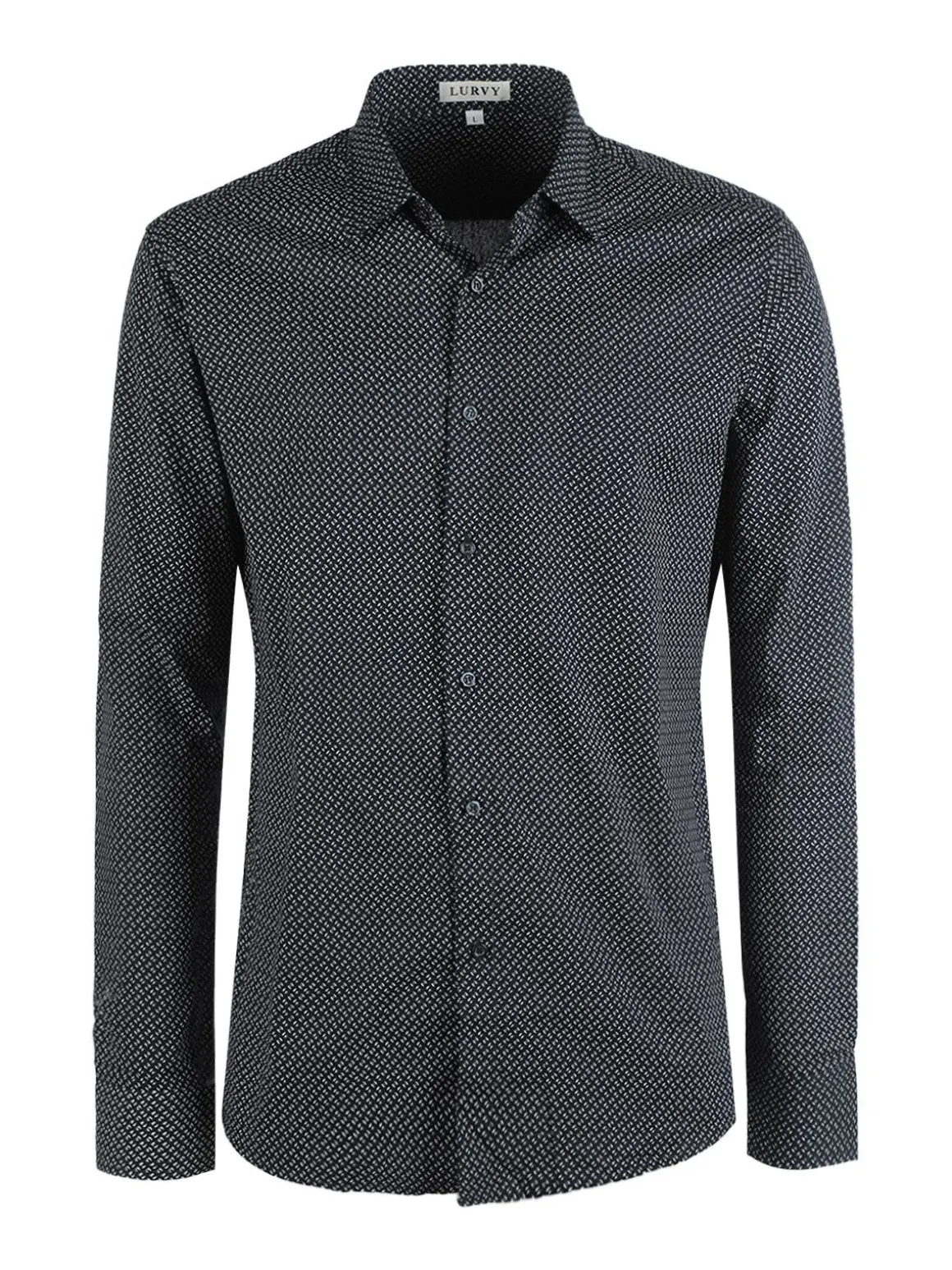 Lurvy Camicia uomo in cotone con stampe
