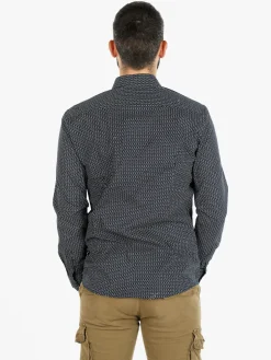 Lurvy Camicia uomo maniche lunghe in cotone