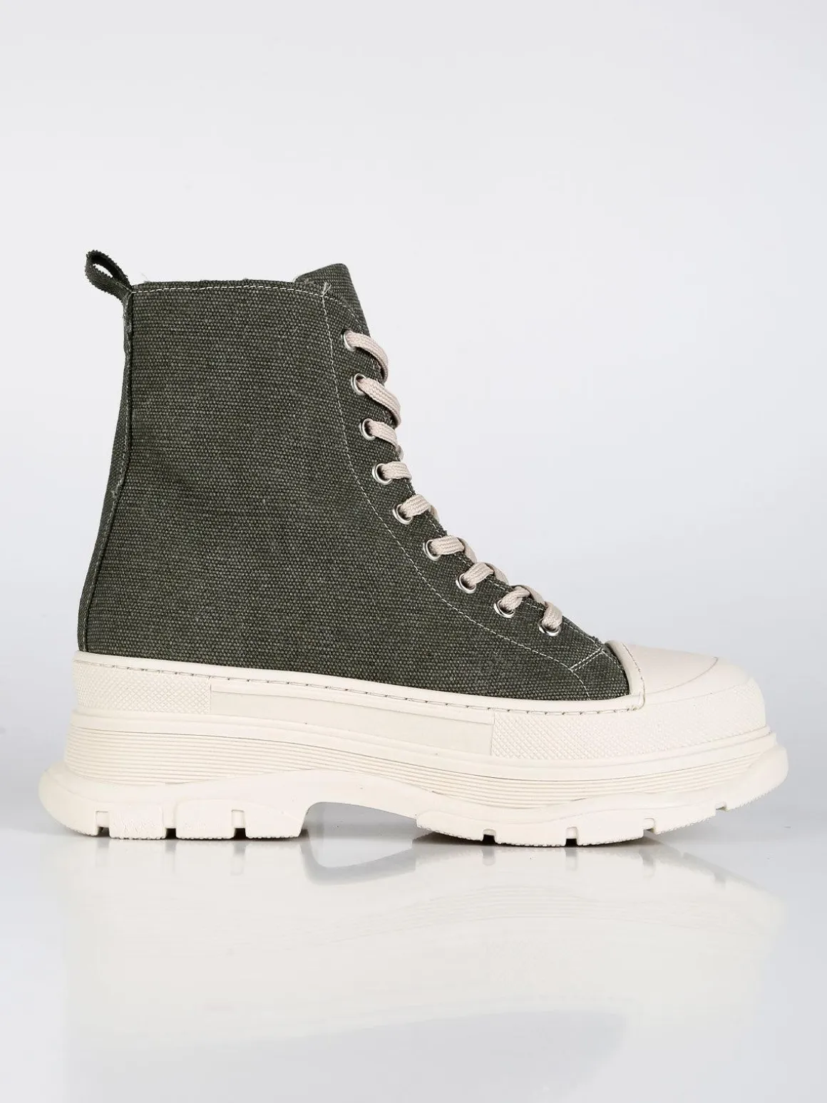 Made In Italy Genny Sneakers alta in tela con platform