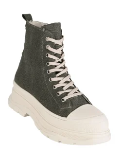 Made In Italy Genny Sneakers alta in tela con platform