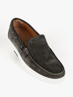 Made In Italy Mocassini in pelle scamosciata da uomo