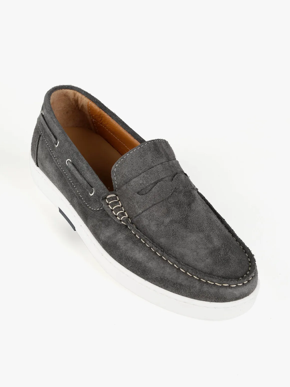 Made In Italy Mocassini in pelle scamosciata da uomo