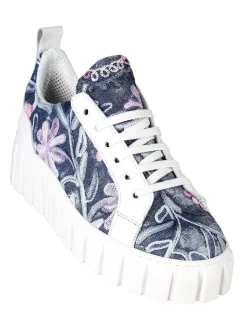 Made In Italy Stella Sneakers donna ricamate con platform