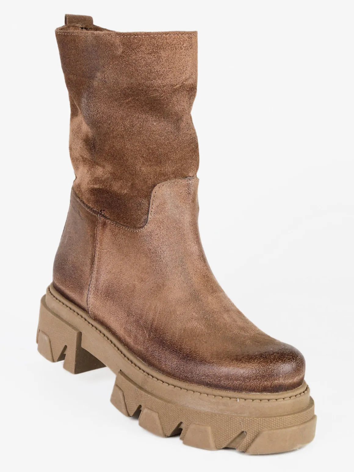 Made In Italy Stivaletti chelsea in pelle scamosciato da donna