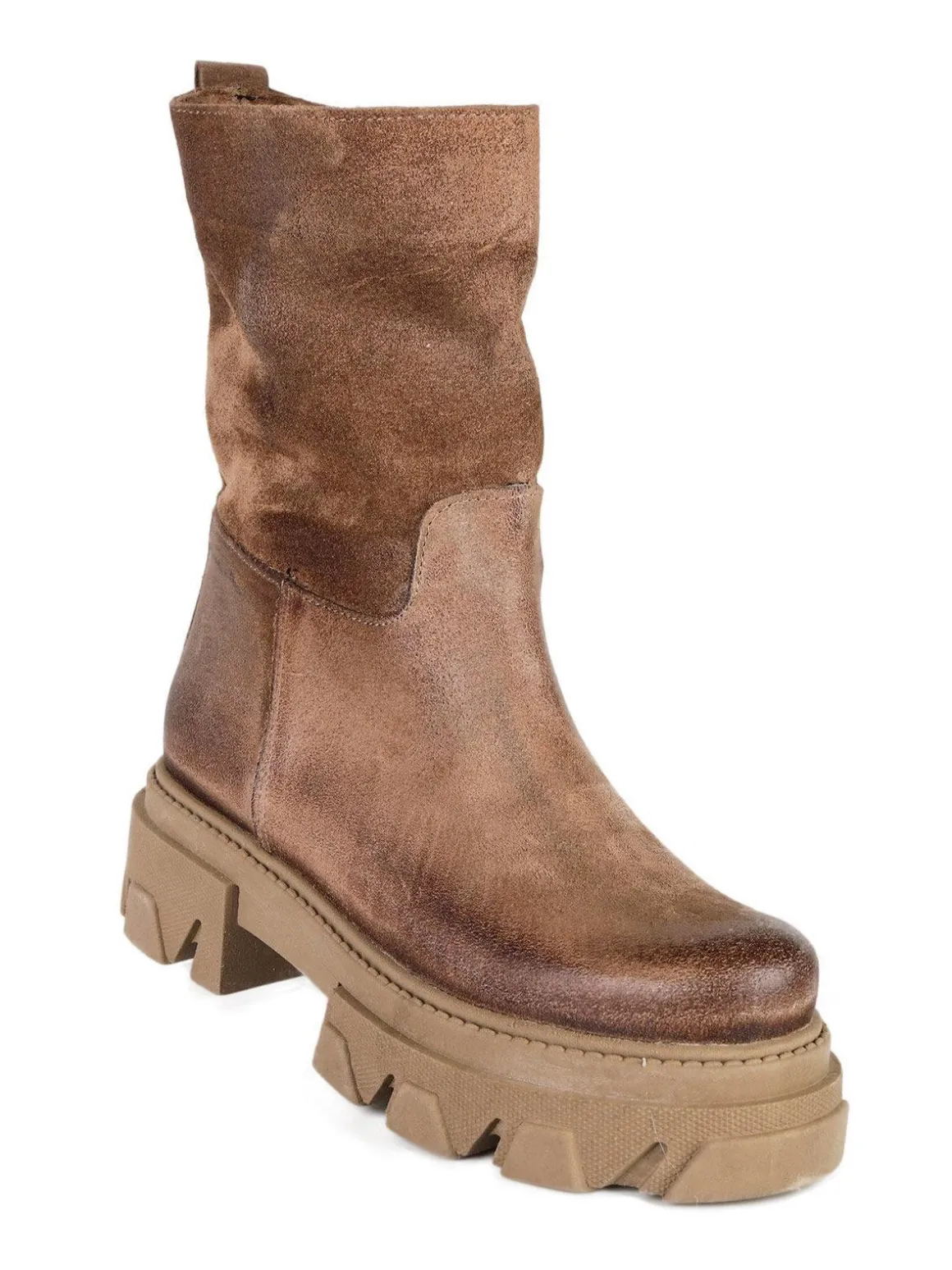 Made In Italy Stivaletti chelsea in pelle scamosciato da donna