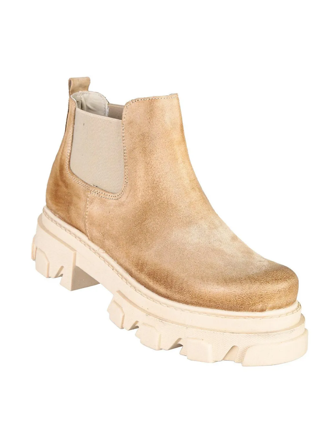 Made In Italy Stivaletti chelsea in pelle scamosciata con platform