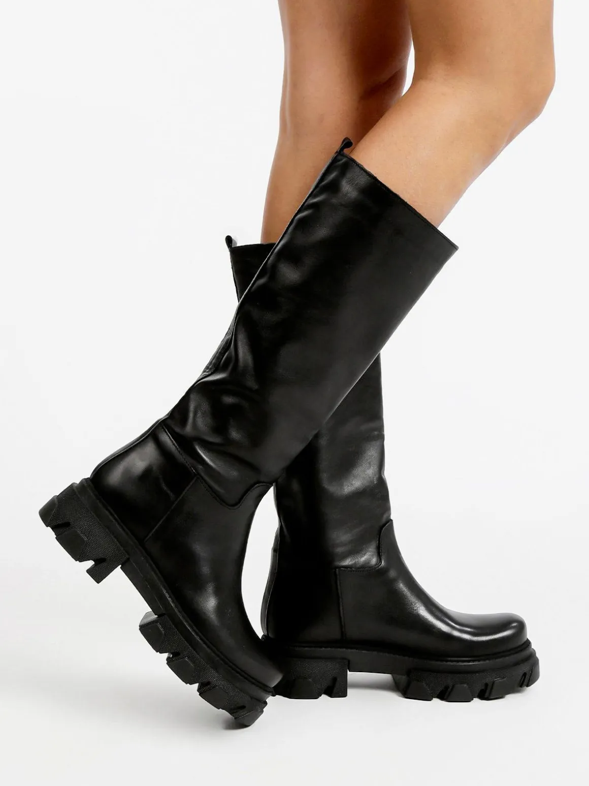 Made In Italy Stivali in pelle da donna