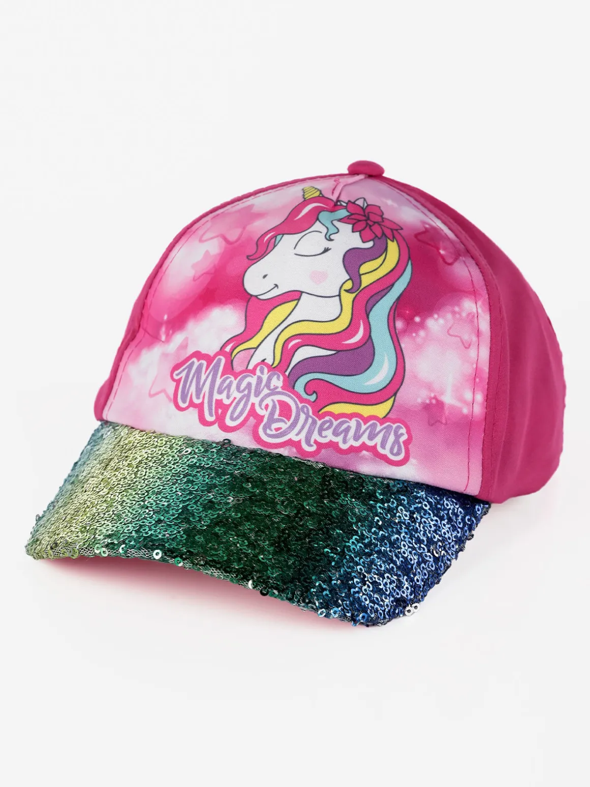 Magic Dream Cappello da bambina con visiera e pailettes