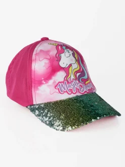 Magic Dream Cappello da bambina con visiera e pailettes