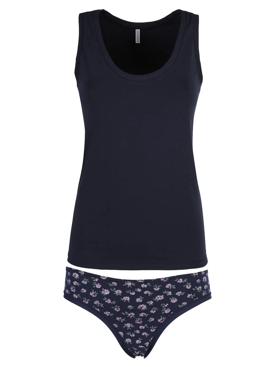 Magic Dream Coordinato donna intimo con top e slip - blu scuro