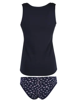 Magic Dream Coordinato donna intimo con top e slip - blu scuro
