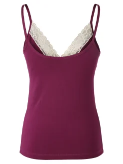 Magic Dream Coordinato intimo donna con ricami in pizzo - porpora