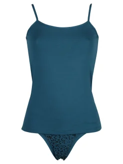 Magic Dream Coordinato intimo donna con top e slip - ottanio