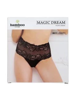 Magic Dream Panty donna con pizzo - nero