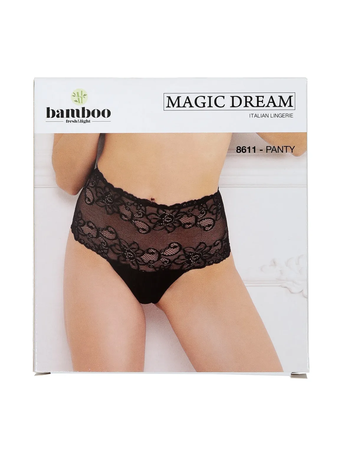 Magic Dream Panty donna con pizzo - nero