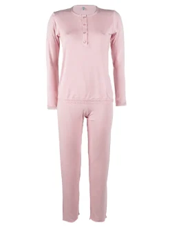 Magic Dream Pigiama lungo da donna girocollo con pizzo