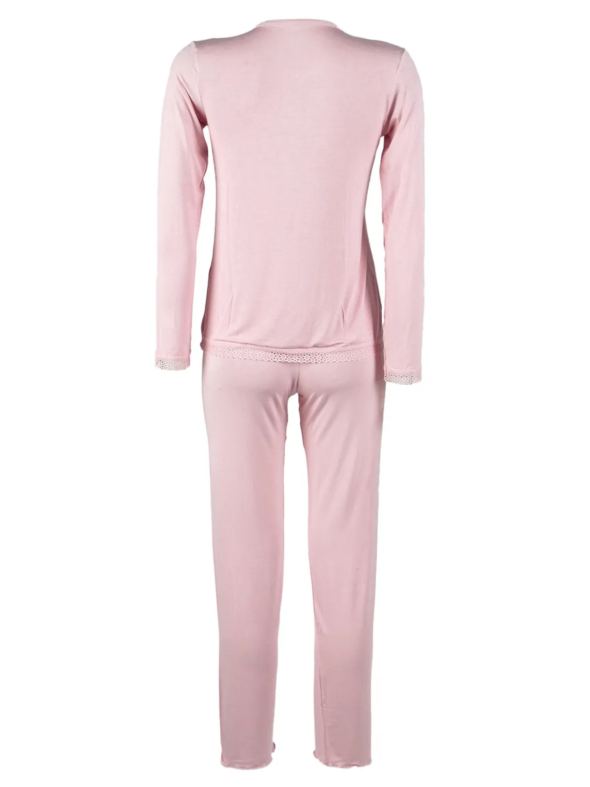 Magic Dream Pigiama lungo da donna girocollo con pizzo