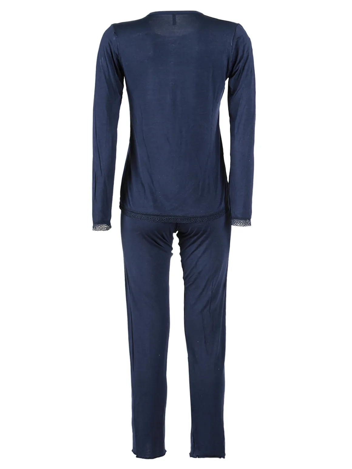 Magic Dream Pigiama lungo da donna girocollo con pizzo