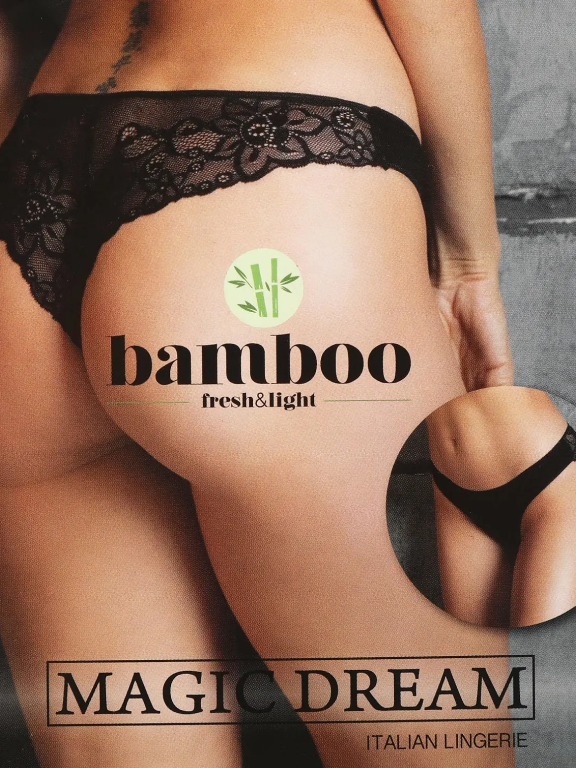 Magic Dream Slip brasiliano donna in bamboo con pizzo