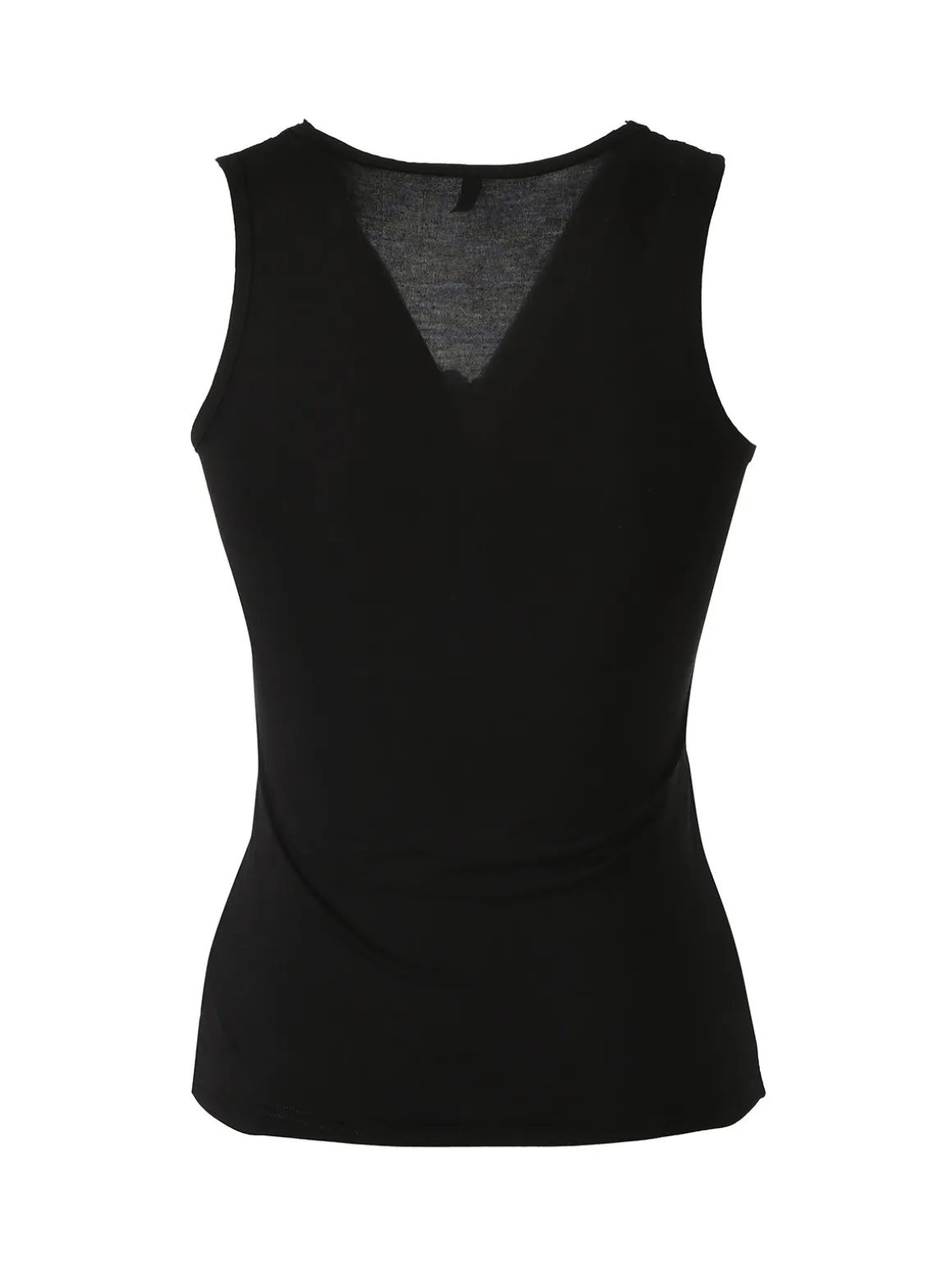 Magic Dream Top donna con scollo a V in pizzo - nero