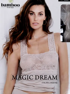 Magic Dream Top donna intimo in bamboo con pizzo