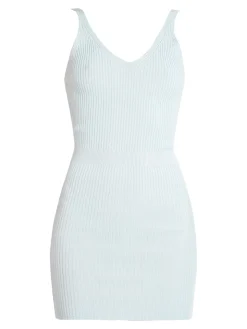 Maglificio Vestito corto donna in maglia a costine