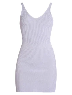 Maglificio Vestito corto donna in maglia a costine