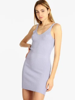 Maglificio Vestito corto donna in maglia a costine