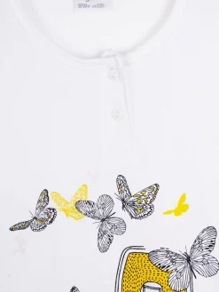 Magnolia Pigiama in cotone jersey con disegni