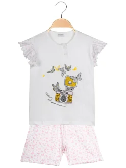 Magnolia Pigiama in cotone jersey con disegni