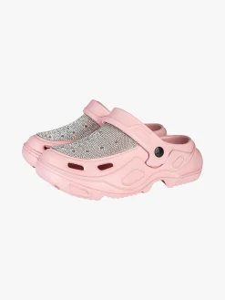 Maira Ciabatte donna in gomma con strass - rosa