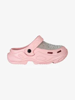 Maira Ciabatte donna in gomma con strass - rosa