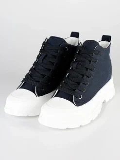 Maira Sneakers alte in tela con platform