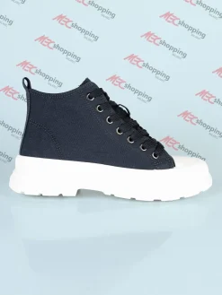 Maira Sneakers alte in tela con platform