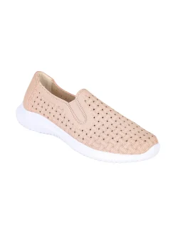 Maira Sneakers donna slip on traforate - rosa