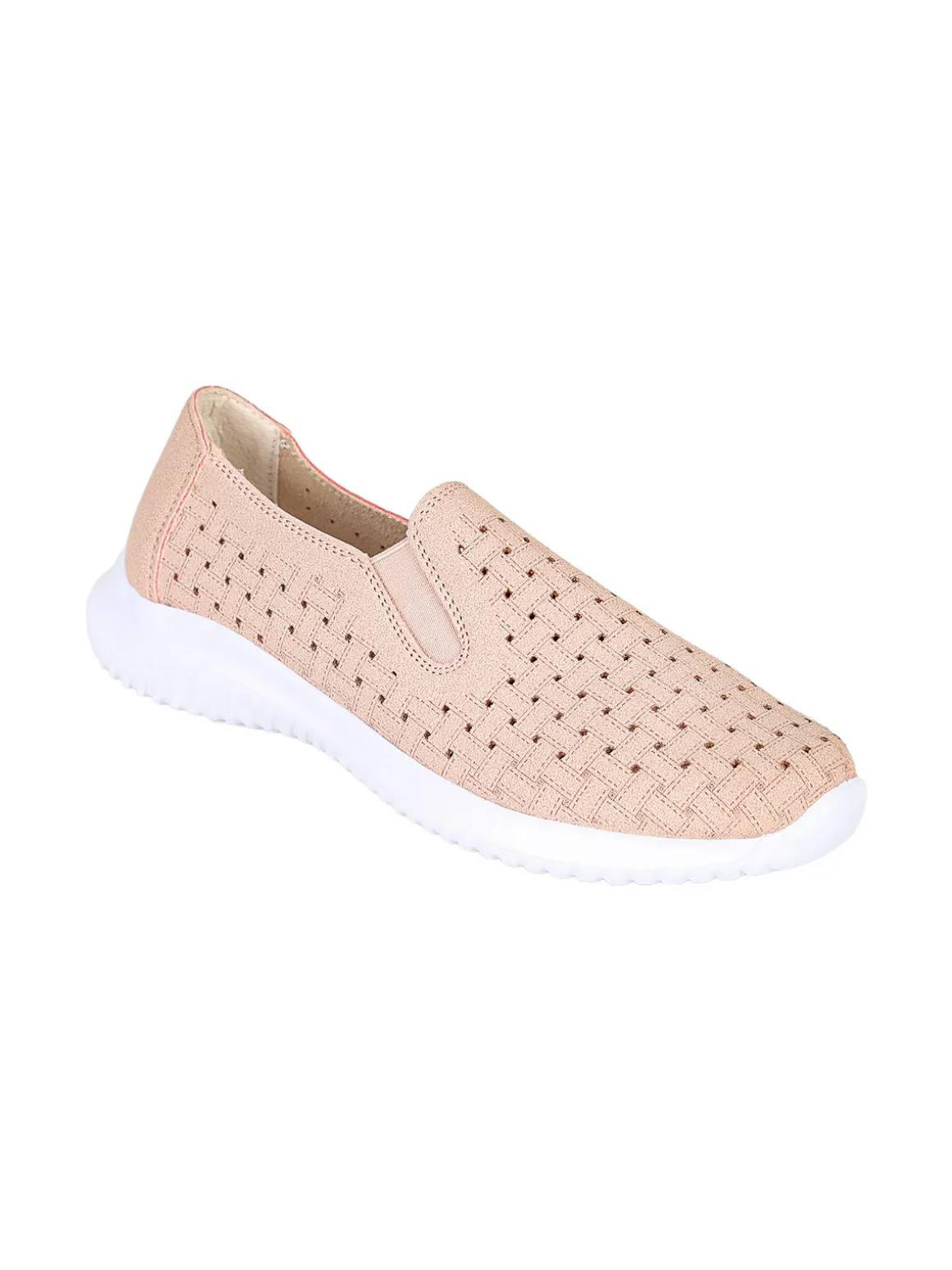 Maira Sneakers donna slip on traforate - rosa