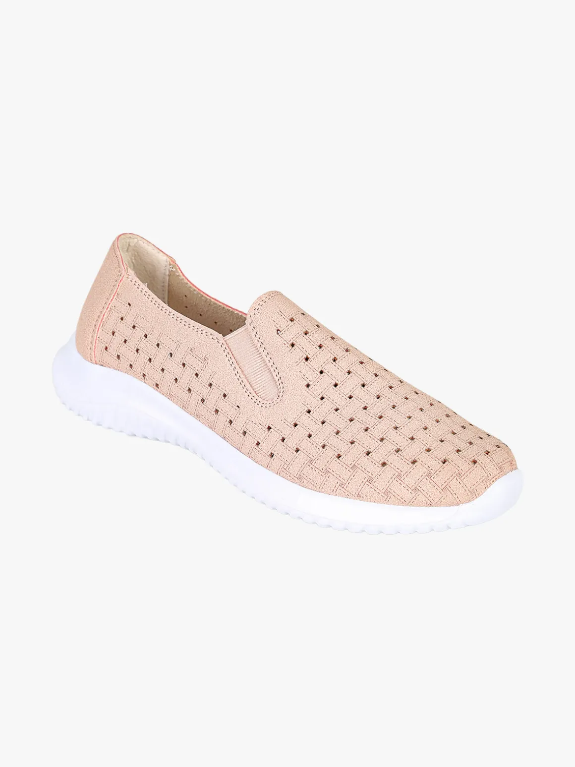 Maira Sneakers donna slip on traforate - rosa
